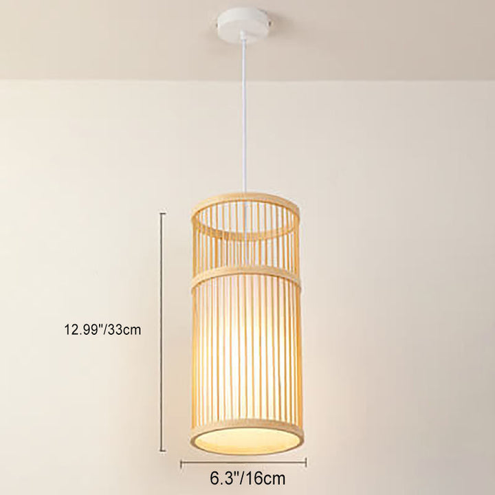 Skanto | Bambora Zen Pendellampe | Håndvevd Bambuslanterne | Japansk Design | Naturlig Eleganse