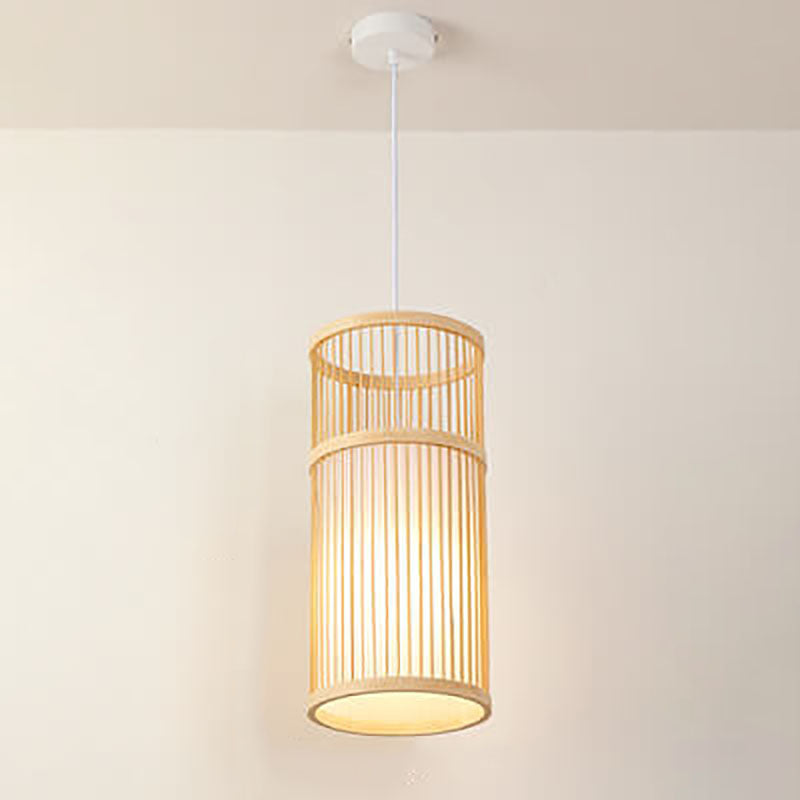 Skanto | Bambora Zen Pendellampe | Håndvevd Bambuslanterne | Japansk Design | Naturlig Eleganse