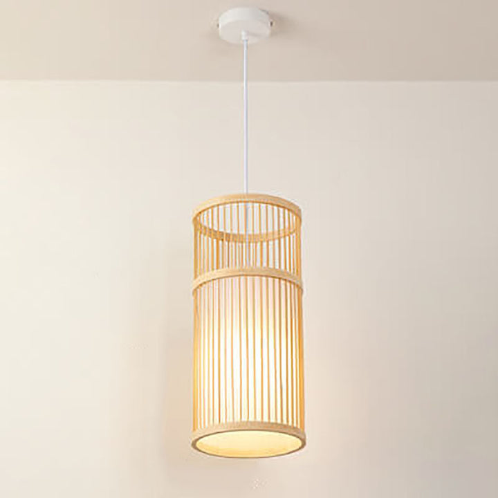 Skanto | Bambora Zen Pendellampe | Håndvevd Bambuslanterne | Japansk Design | Naturlig Eleganse