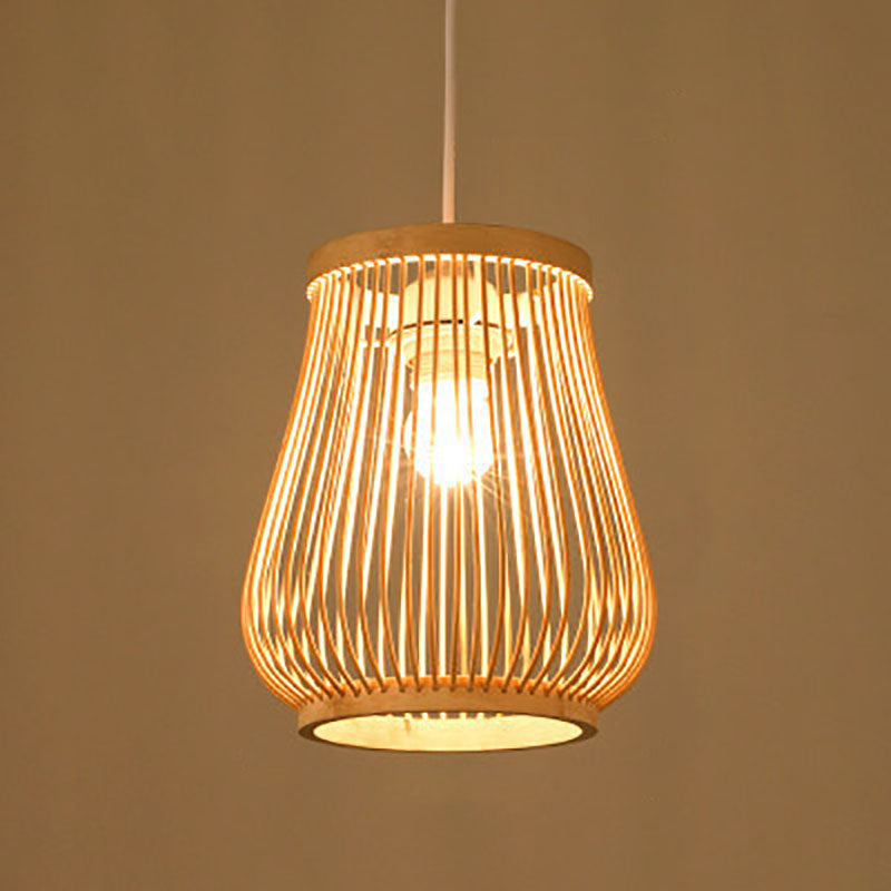Skanto | Bambora Zen Pendellampe | Håndvevd Bambuslanterne | Japansk Design | Naturlig Eleganse