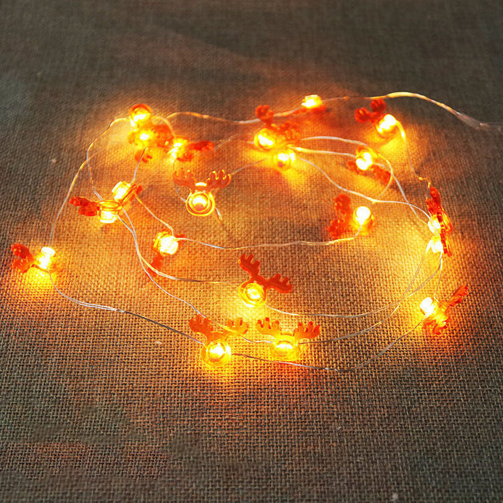 Skanto | Juletre Elg Snømann Dekorasjon LED Kobbertråd Lys