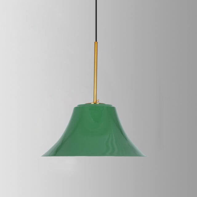 Skanto | RetroDome Industriell Vintage Pendellampe | Grønn Jernkuppel Design | Enkelt Lys | Rustikk Takbelysning
