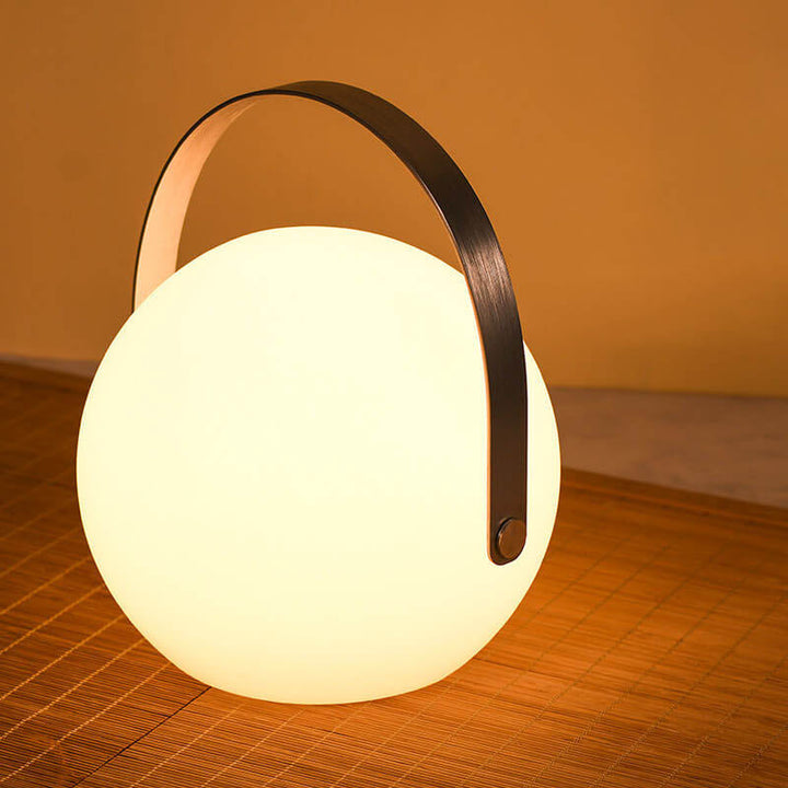 Moderne Enkelhet Plast Rund Kvadratisk Hånd LED Bordlampe For Utendørs Terrasse | Skanto