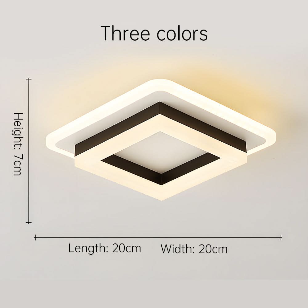 Skanto | Firkantet LED Taklampe for Moderne Interiører