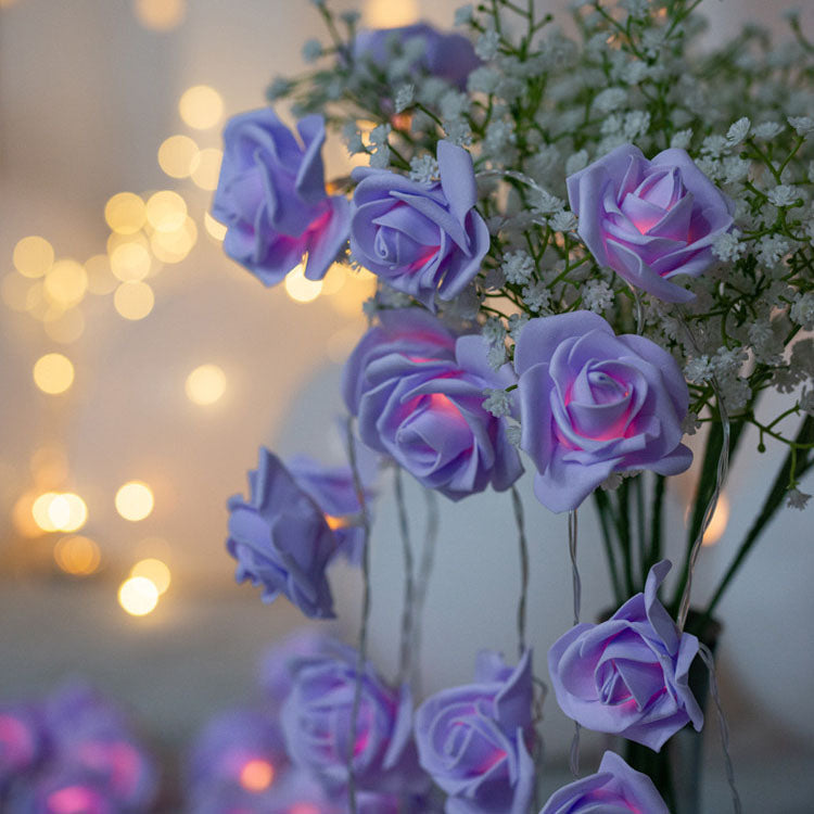 Skanto | Moderne Kreativ Rose Ferie Dekorasjon PV Bubble Mu LED Lyskjeder