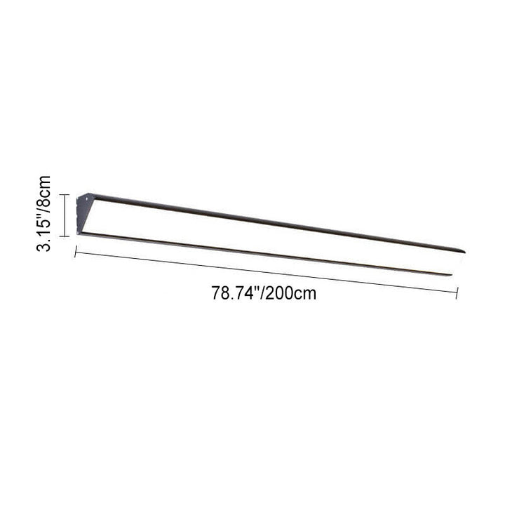 Moderne Utendørs Lang Bar Aluminium Akryl Vanntett LED Vegglampe | Skanto