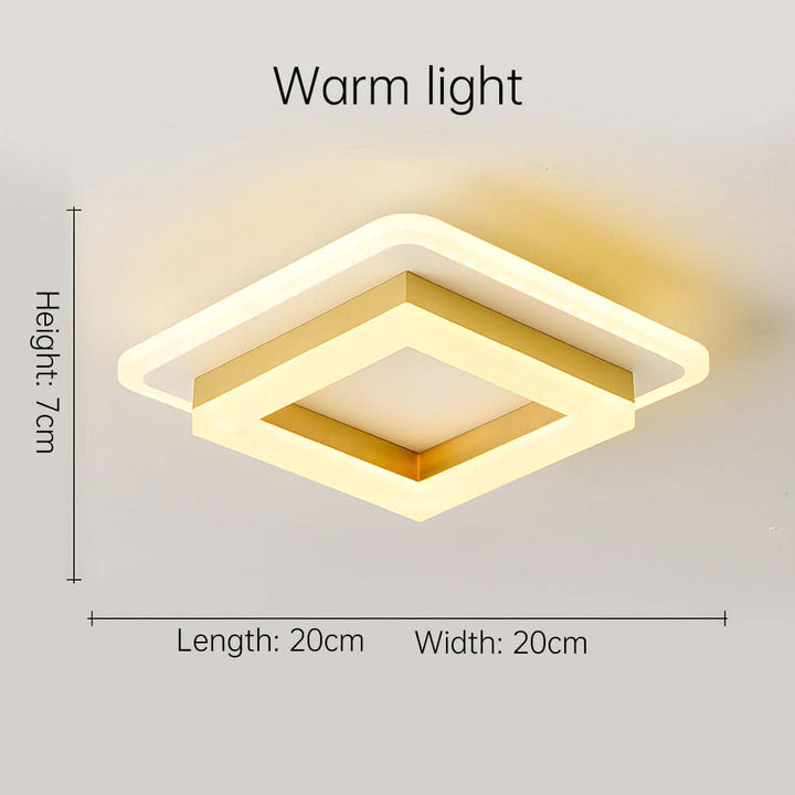 Skanto | Firkantet LED Taklampe for Moderne Interiører