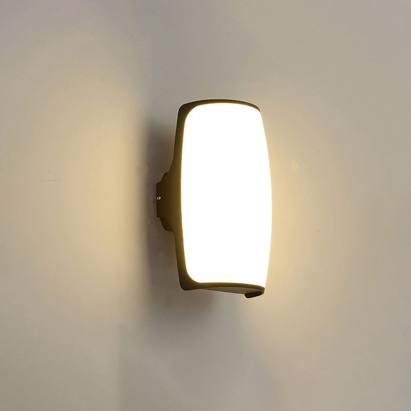 Moderne Kreativ Geometri Aluminium Utendørs Vanntett LED Vegglykt Lampe | Skanto