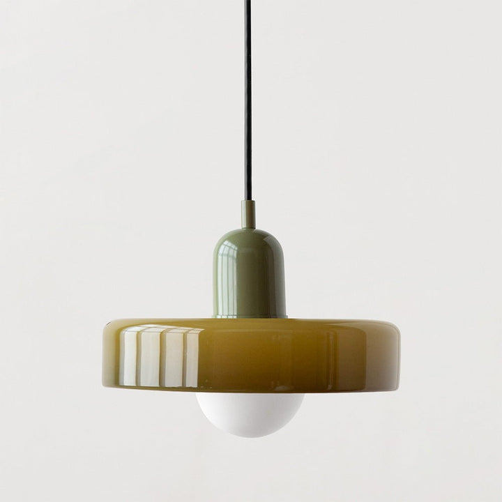 Skanto | Bauhaus Farget Glasspendellampe for Moderne Interiører