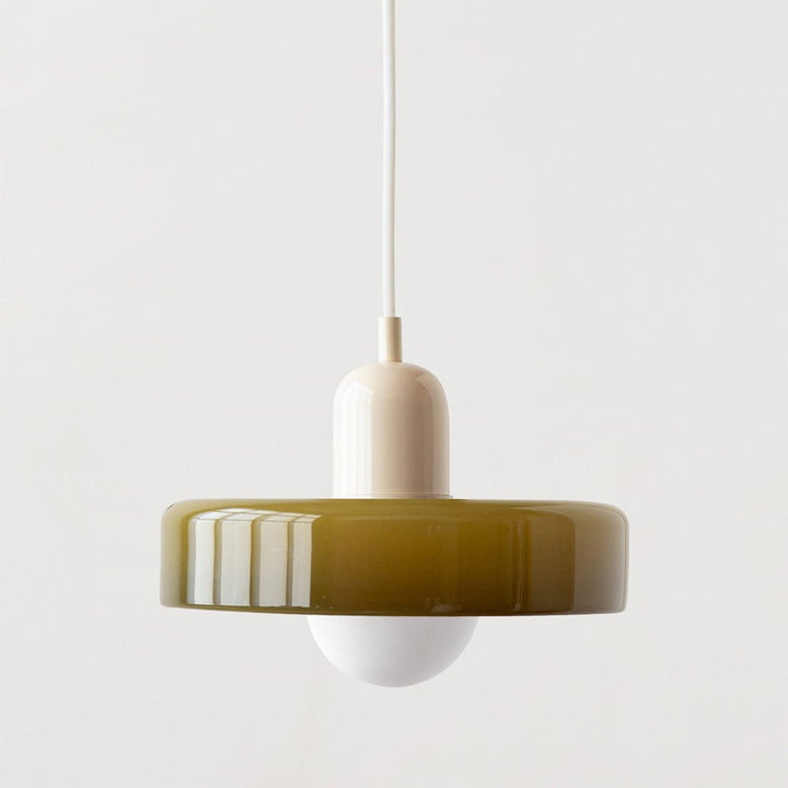Skanto | Bauhaus Farget Glasspendellampe for Moderne Interiører