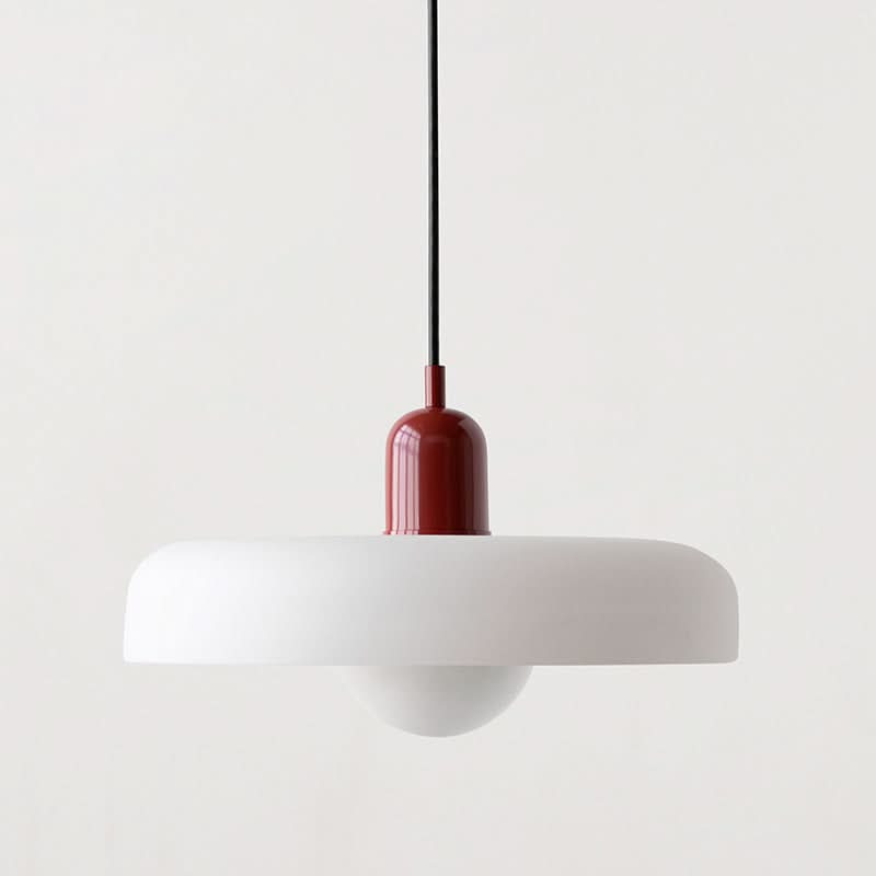 Skanto | Bauhaus Pendellampe i Farget Glass med Justerbart Oppheng