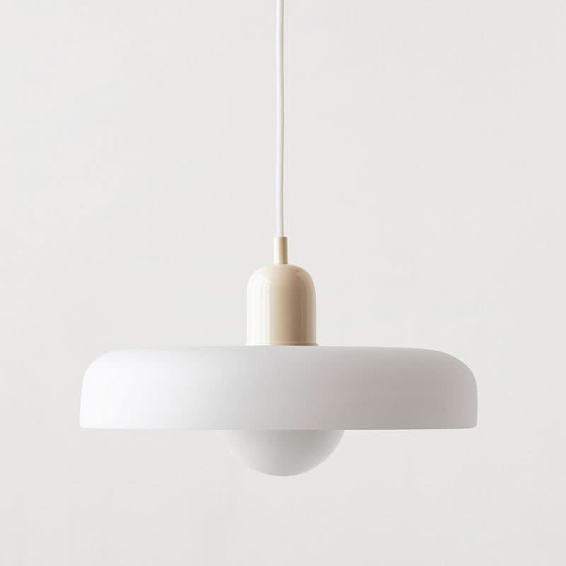 Skanto | Bauhaus Pendellampe i Farget Glass med Justerbart Oppheng