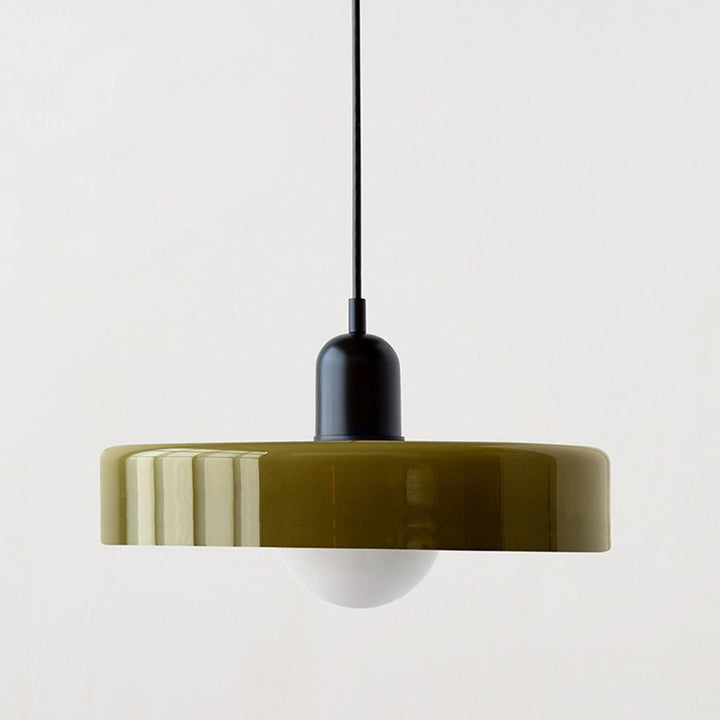 Skanto | Bauhaus Farget Glasspendellampe for Moderne Interiører