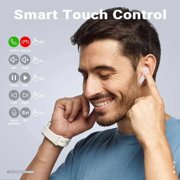 Skanto | Trådløse Bluetooth-hodetelefoner med enestående lydkvalitet og berøringskontroll