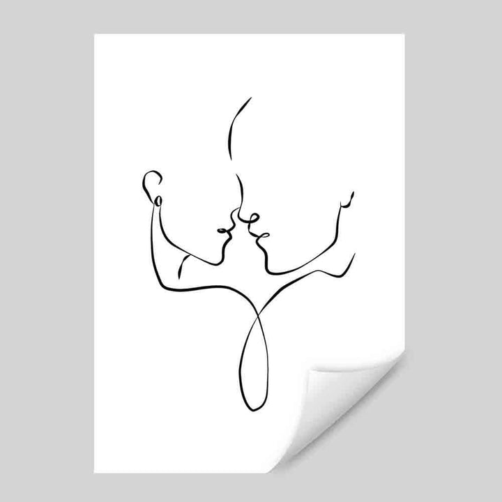 Abstrakt linjekunst veggplakat nr. 3