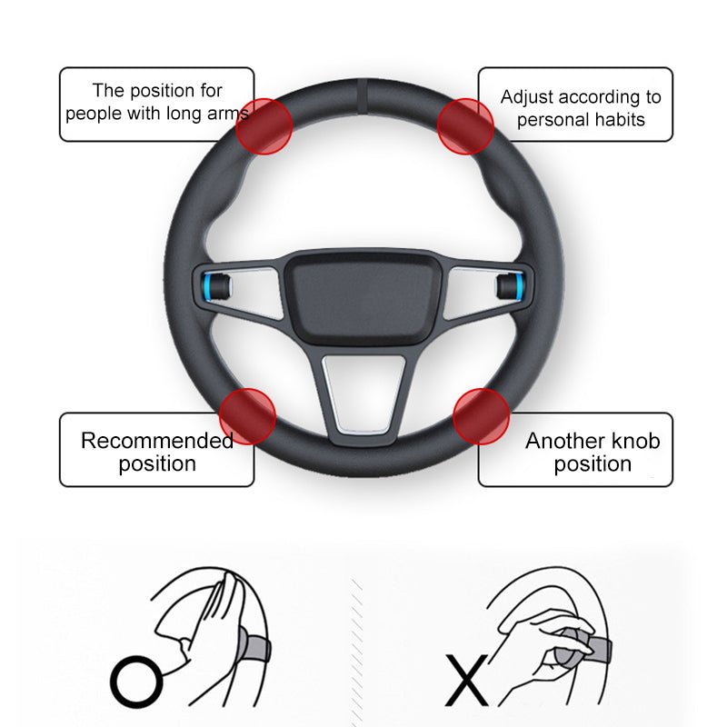 Ergonomischer Lenkradknauf für ein komfortabel Fahrgefühl