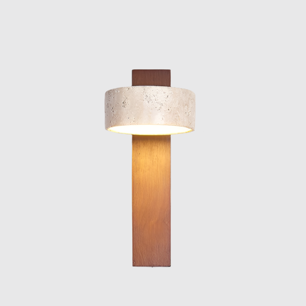 Skanto | Elfenbenfarget Travertin Vegglampe