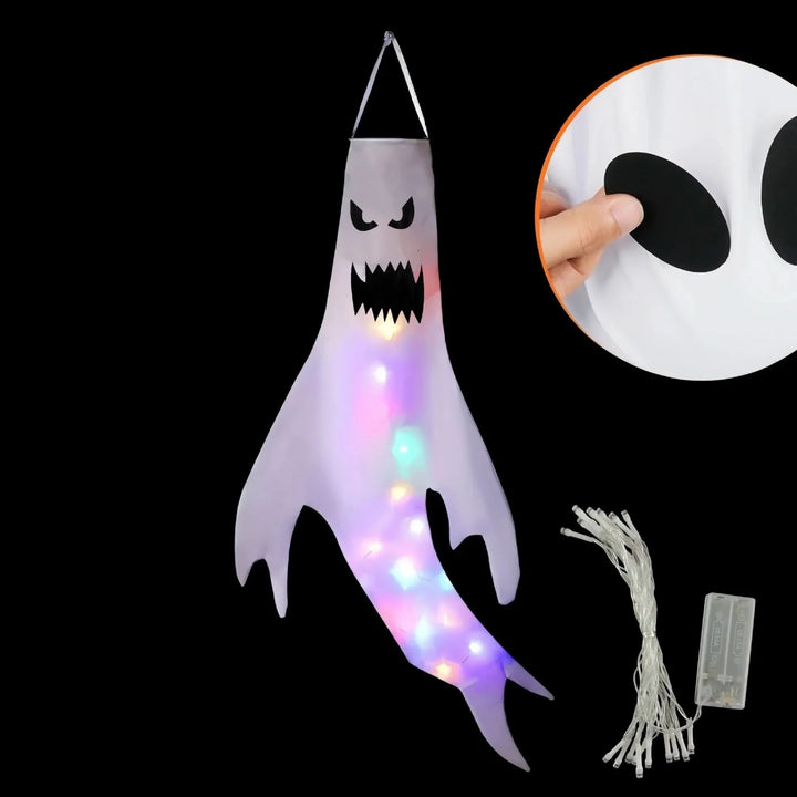 Skanto | Halloween Hengende Spøkelse Lys – LED Utendørs Dekor