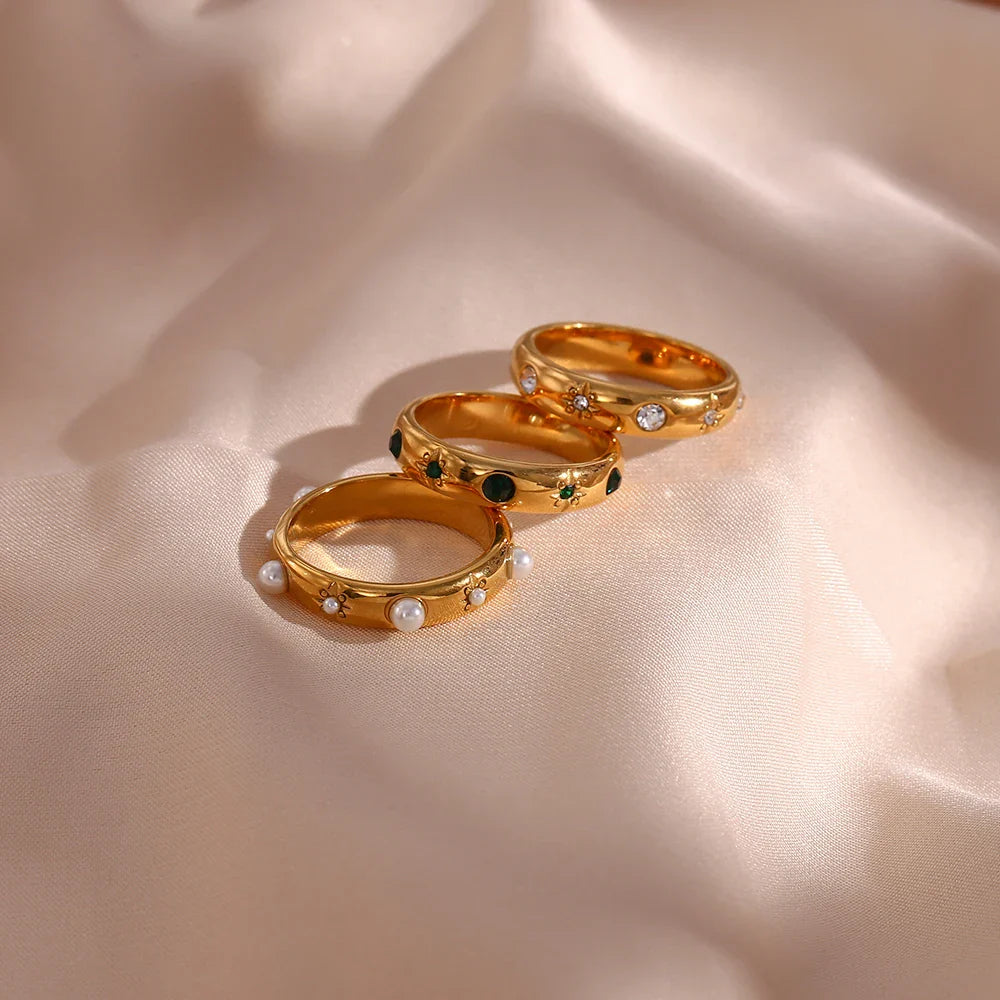 Skanto | 18k Stjerne & Stein Inkludert Ring