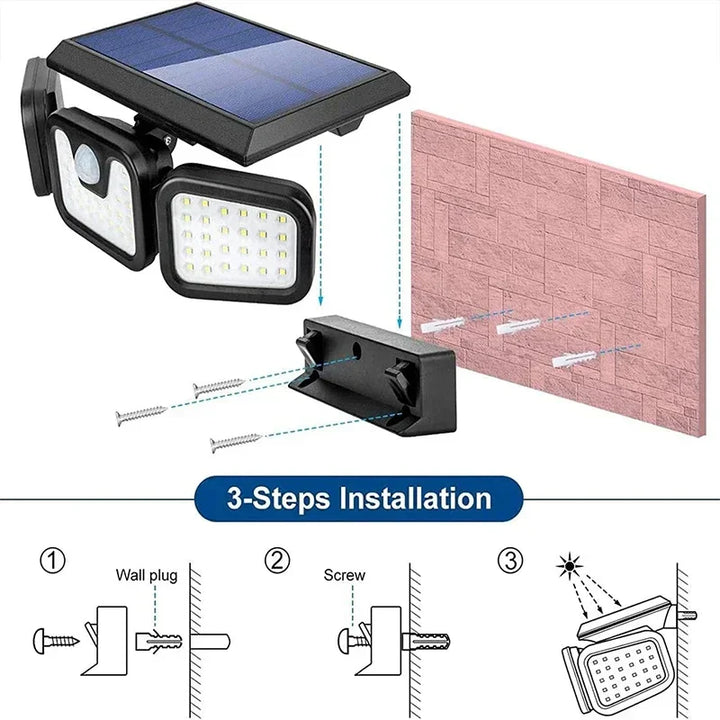 Power Save Bevegelsesaktivert Ute Sollys | Skanto