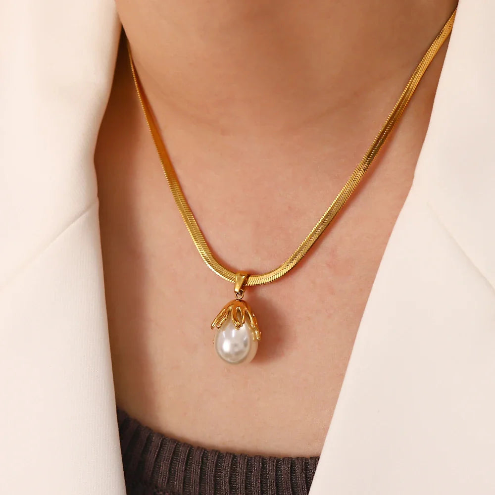 Skanto | 18k Blooming Pearl Smykke og Øredobber