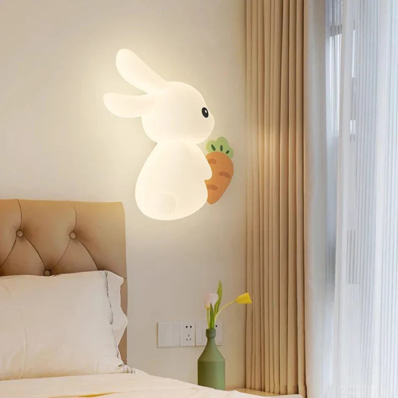 RabbitGlow Lampe - Leken LED Barnas Vegglampe Skanto