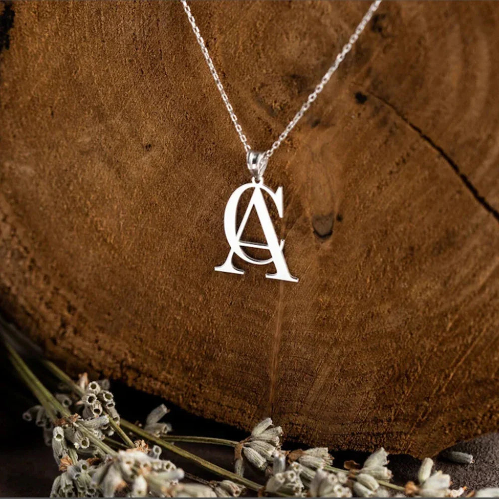 Skanto | Minimal personlig monogram halskjede