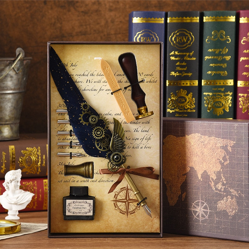 Skanto | Phoenix Feather Mechanisk Kalligrafi Penn Sett