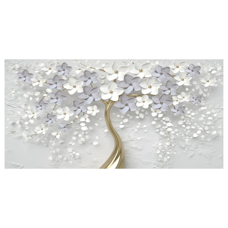 Abstrakt Floral Stor Blomster Petal Trevegg Kunst Fine Art Lærredsutskrifter Bilde For Stue Soverom Salong Kunst Dekor | Skanto