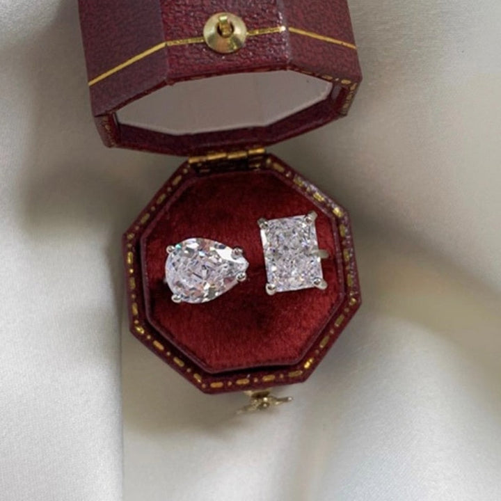 Skanto | Vann Dråpe Zircon Chic Justerbar Ring