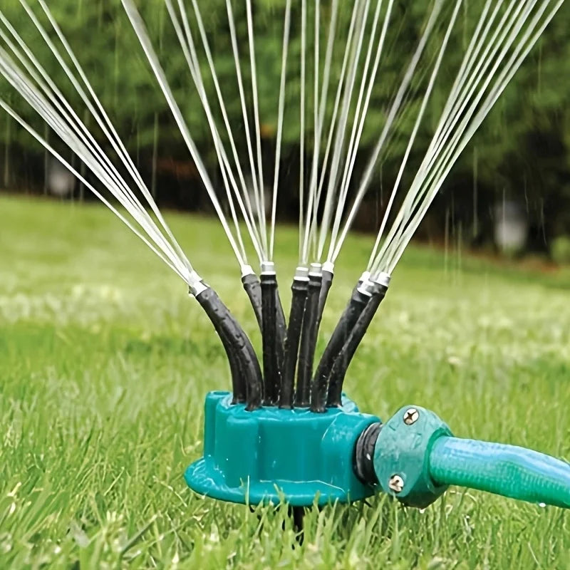 Skanto | 12-i-1 Hagevanningssystem – Justerbar Sprinkler med 360-graders Vanning