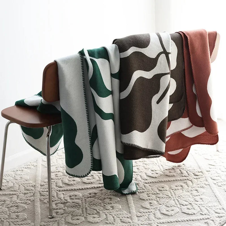 Skanto | NordLuxe | Jacquard Kasteppe | Imiteringscashmere | Myk & Varm | Sofa teppe & Sengoverheng i skandinavisk stil