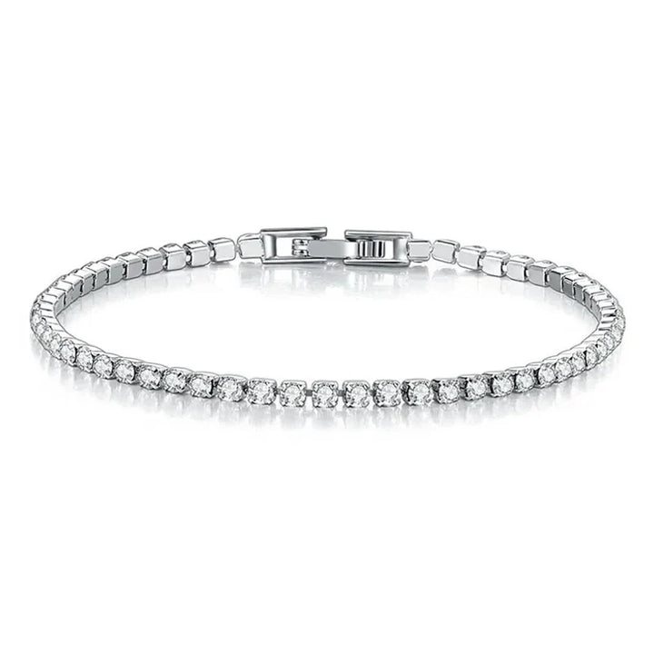 Skanto | Tennisarmbånd – Skinne med holdning: Eleganse i sterling sølv og hip-hop stil!