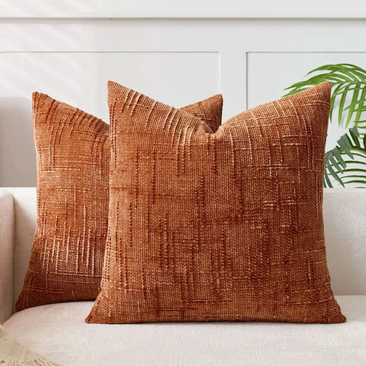 Skanto | Chenille Kastepute Deksel Bamboo Tekstur Enfarge