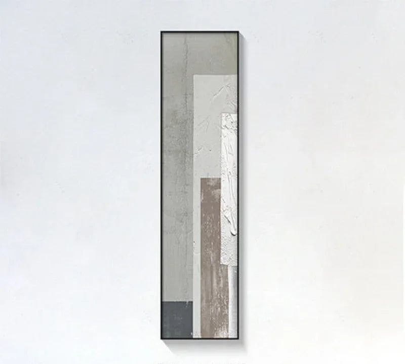 Minimalist Urban Abstract Veggkunst Fine Art Lerretsutskrifter Høye Loddrette Bilder For Inngang Foyer Stue Hjemme Kontor Dekor | Skanto