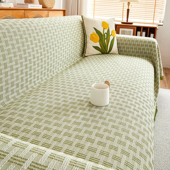 Skanto | Sofateppe kast | Vendbar design & Ekstra stor | Lett å ta vare på & Ripebestandig | CasaLunea