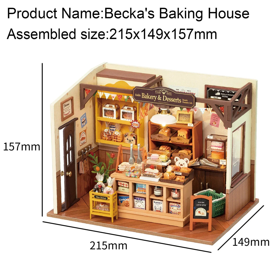 Miniatyr Kafé Tre AssemSkantoy DIY Bakeri Sett | Skanto