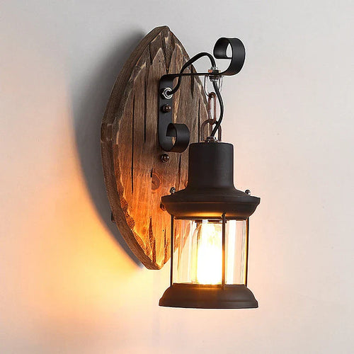 Skanto | Retro Lantern Lamp Industriell Lantern Vegglampe