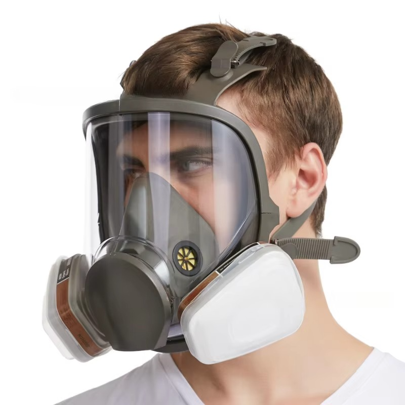Skanto | Omfattende helansikts respirator sikkerhetsgassmaske med anti-dugg beskyttelse