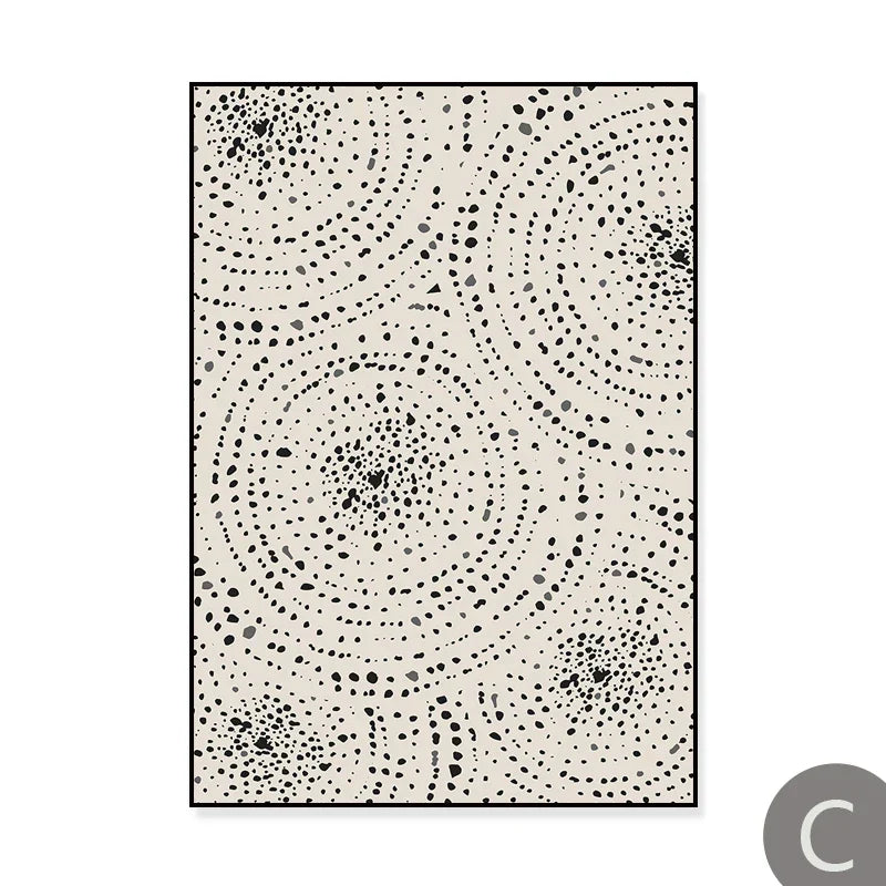 Sol Hav Sirkel Minimalistisk Linjekunst Svart Hvit Veggkunst Fin Kunst Lerretstrykk Bilder For Moderne Stue Soverom Hjemmedekor | Skanto