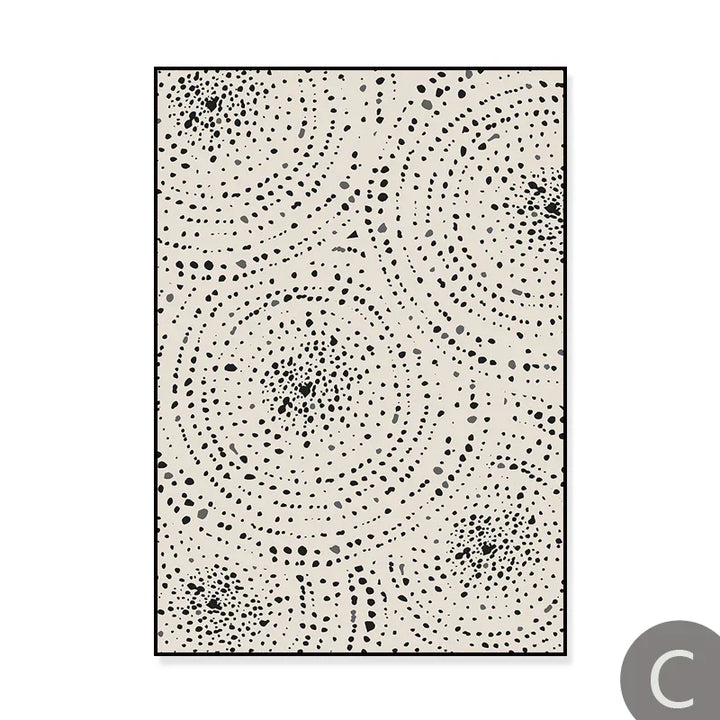 Sol Hav Sirkel Minimalistisk Linjekunst Svart Hvit Veggkunst Fin Kunst Lerretstrykk Bilder For Moderne Stue Soverom Hjemmedekor | Skanto