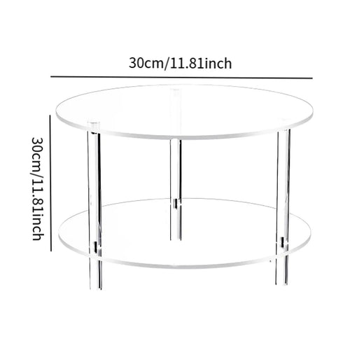 Skanto | Minimalistisk Akryl Sidebord med Luksuriøs Flyttbar Design