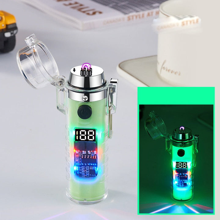 Vindusløs Dobbel Bue Gjennomsiktig Lighter | Skanto