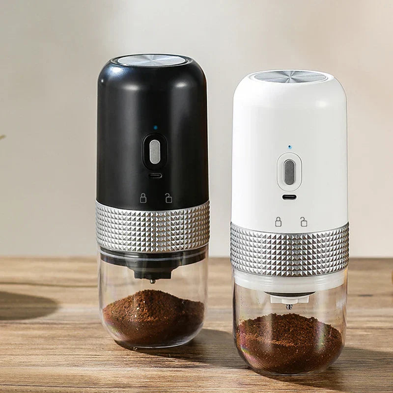 Skanto | Elektrisk Kaffekvern Type C USB Lading Profesjonell Keramisk Kvernkjerne Kaffebønner Kvern Bærbar Kaffemaskin Tilbehør