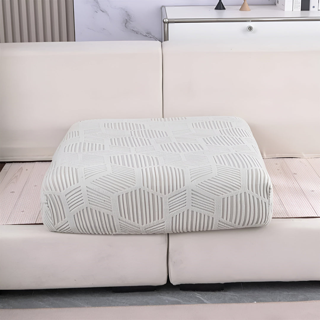 Jacquard sofabukser med geometrisk patruljemønster - mykt og dyreprint | Ideell for beskyttelse og koselige oppholdsrom