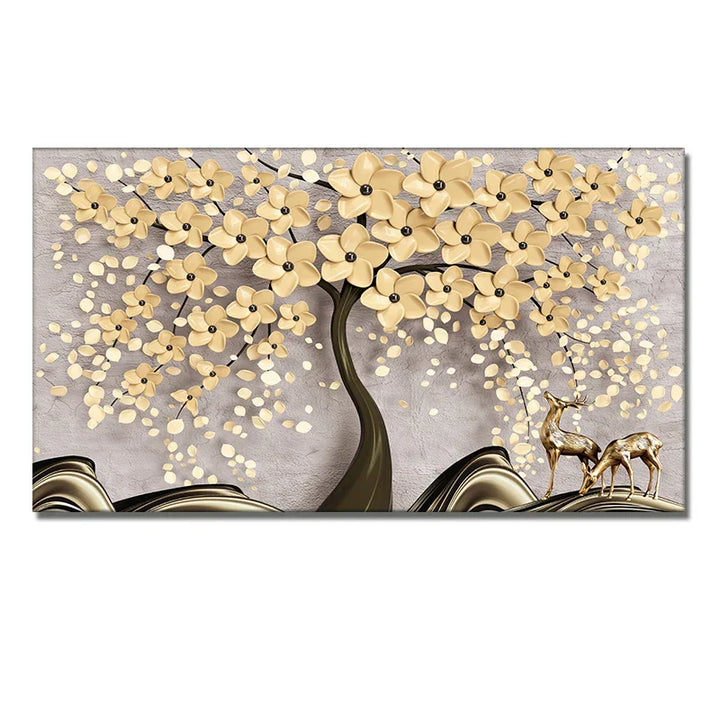 Abstrakt Floral Stor Blomster Petal Trevegg Kunst Fine Art Lærredsutskrifter Bilde For Stue Soverom Salong Kunst Dekor | Skanto