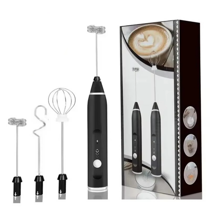 Skanto | Bærbar USB Elektrisk Melkeskummer Håndholdt Kaffepisker og Mini Matblender