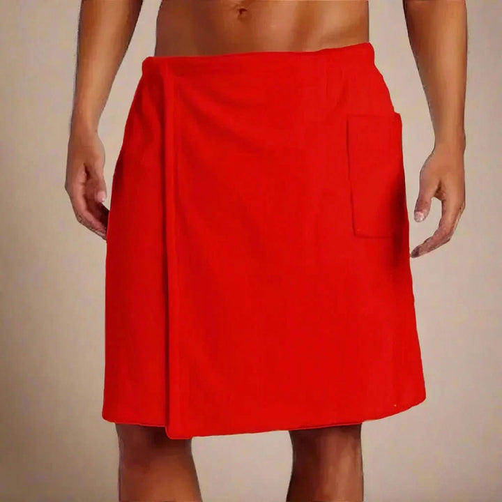 Tragbarer Bademantel – Weiches and vielseiges Badetuch mit Taschen für Sauna, Strand and Fitness