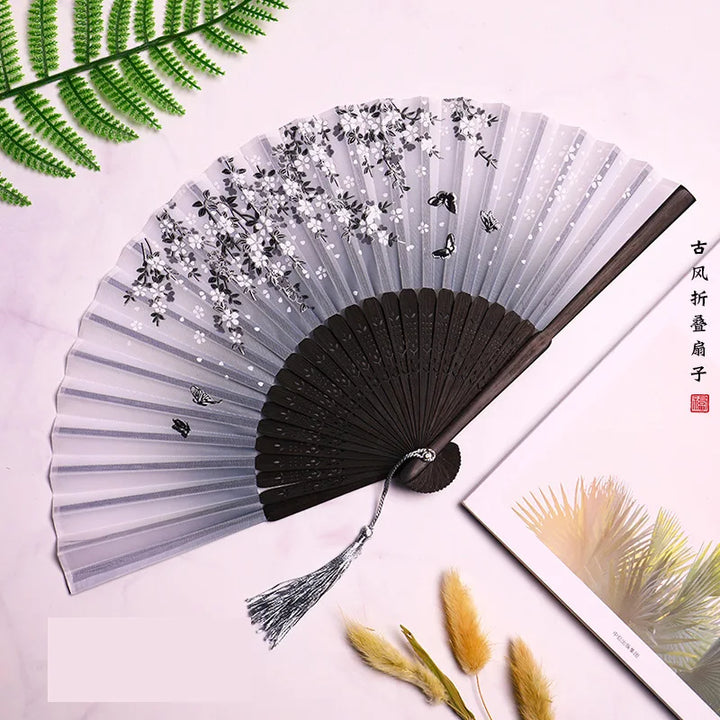 Tradisjonell japansk stil blomsterhåndvifte | Skanto