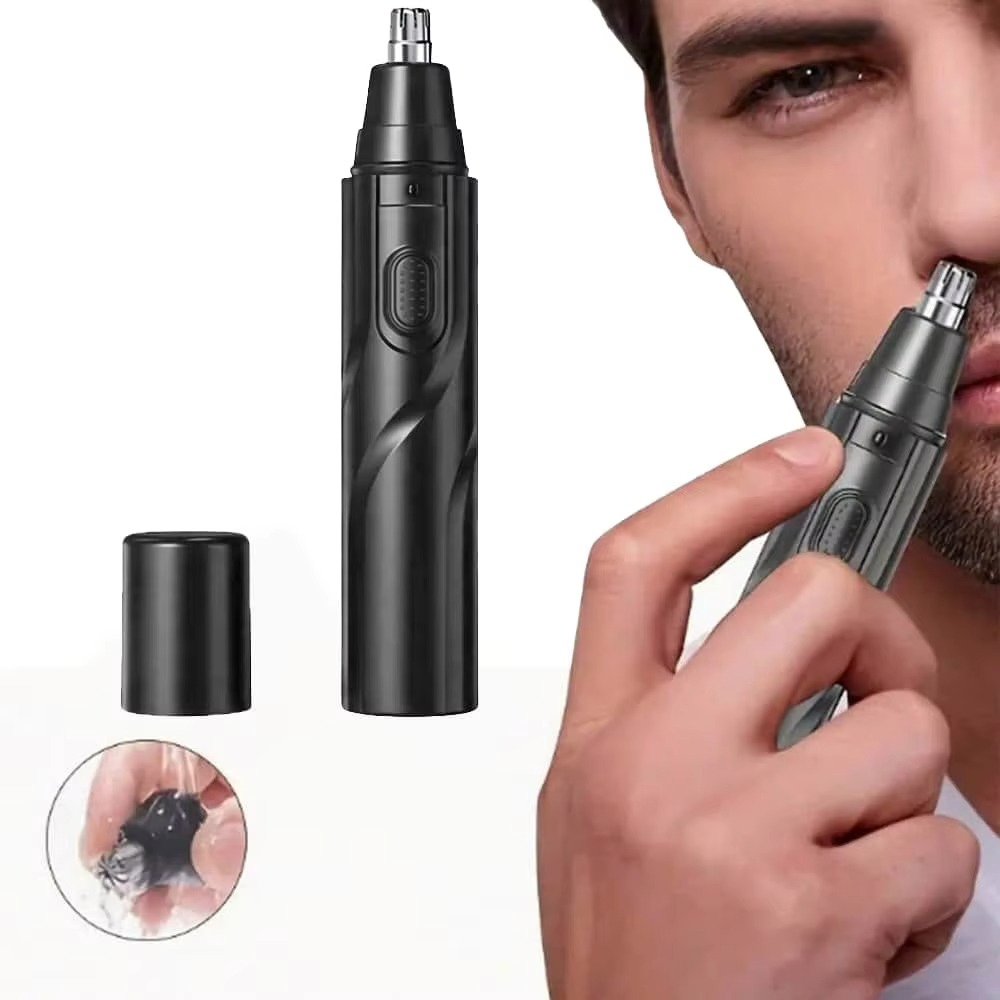 Skanto | Men’s Oppladbar USB Øre- og Nesehårtrimmer, Smerteløs Ansikt- og Brynpleier